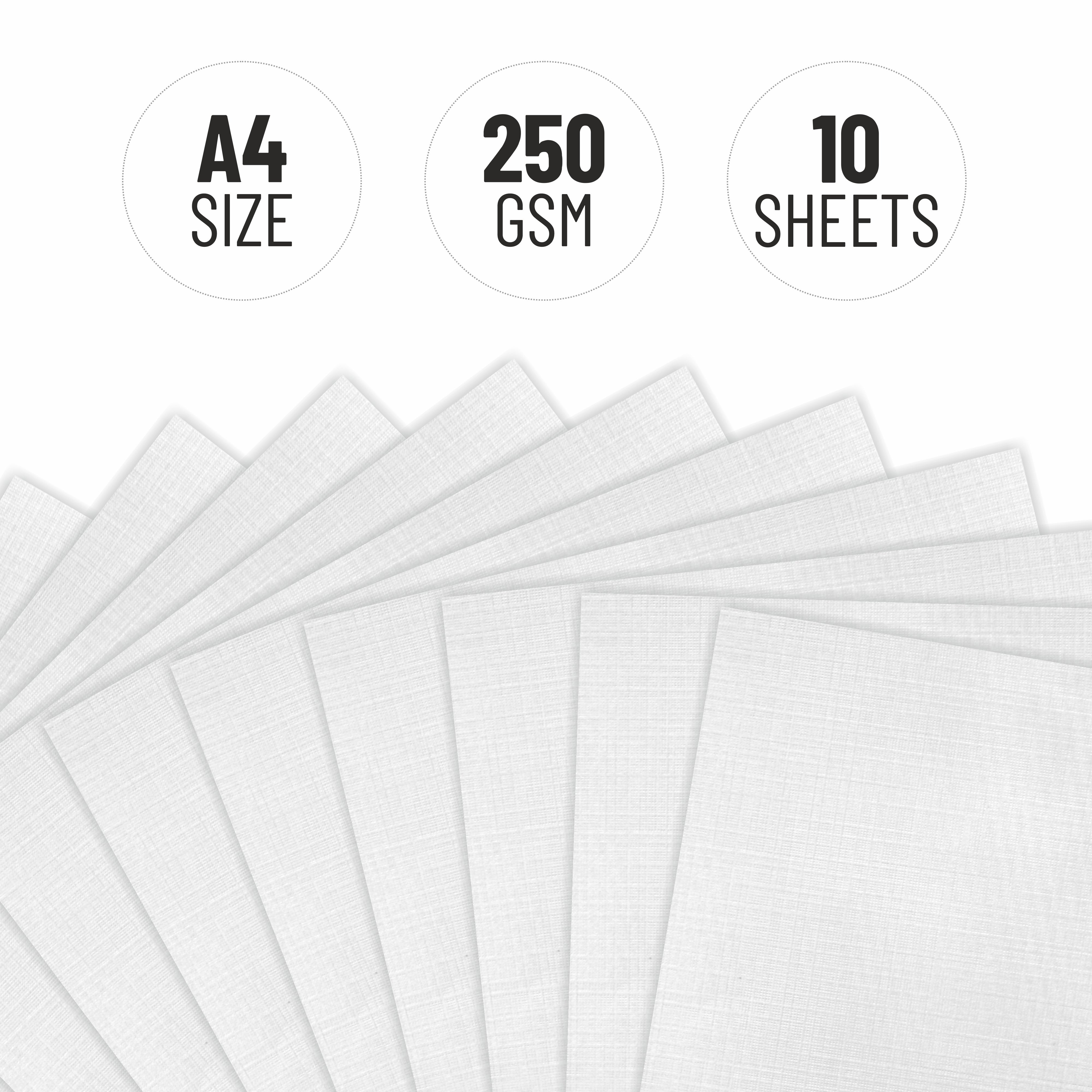 Anupam Oil Paper-Acid Free-Linen Emboss Paper-Loose Sheet - 250GSM